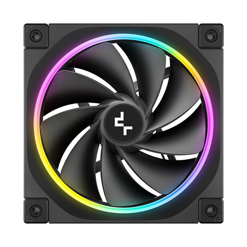 DeepCool FL12R Single 120mm Unique ARGB Fan (Black, White)