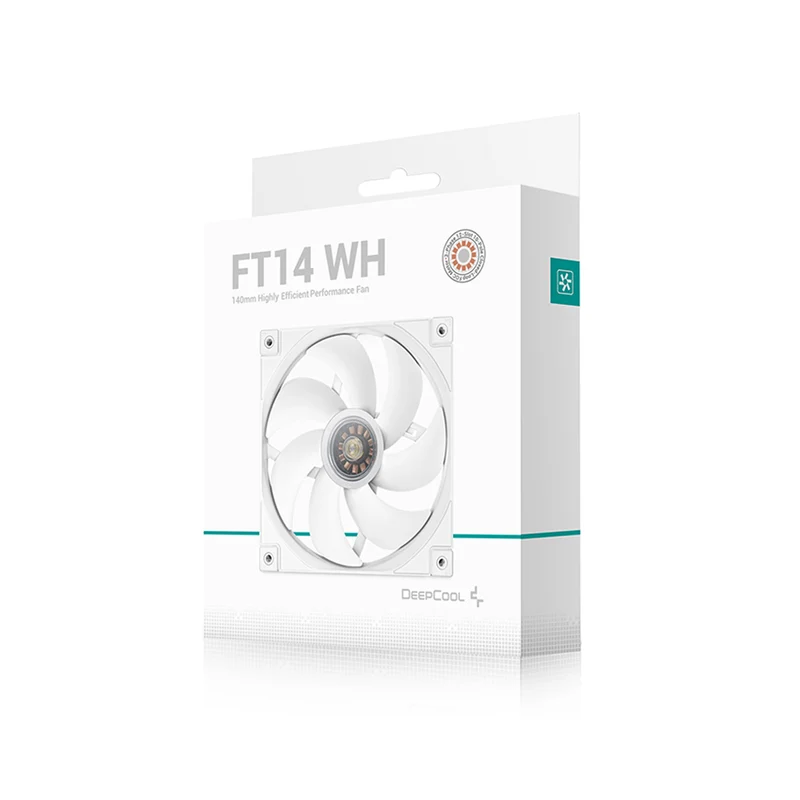 DeepCool FT14 Single 140mm Highly Efficient Performance Fan (Black, White)