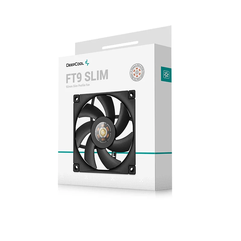 DeepCool FT9 Slim High-Performance 92mm Thin-Profile PWM Fan (Black) (R-FT9SLIM-BKWPN1-G)
