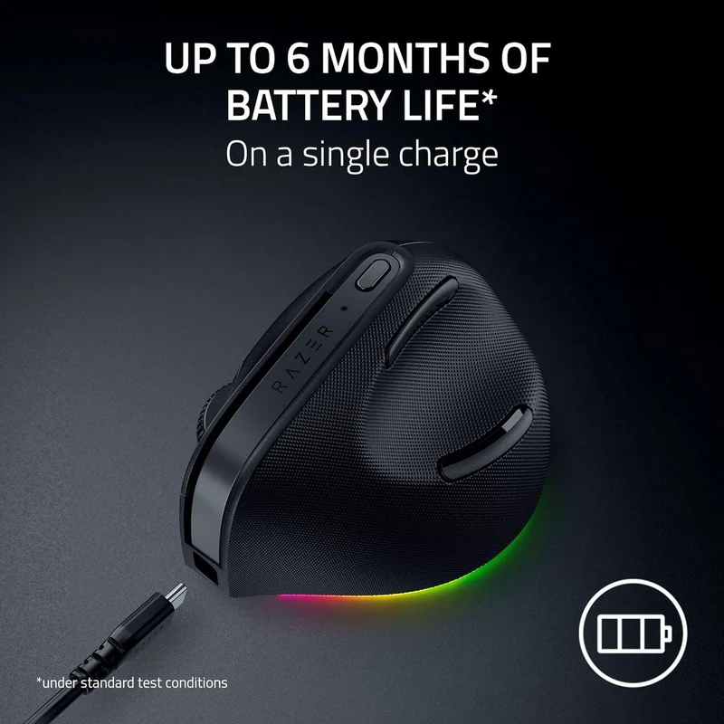 Razer Pro Click V2 Ergonomic Wireless Productivity Mouse (Vertical Edition)