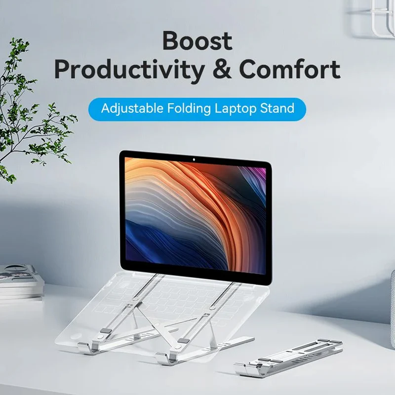 Vention Foldable Laptop Stand - Silver Aluminum Alloy Type (KDMI0)