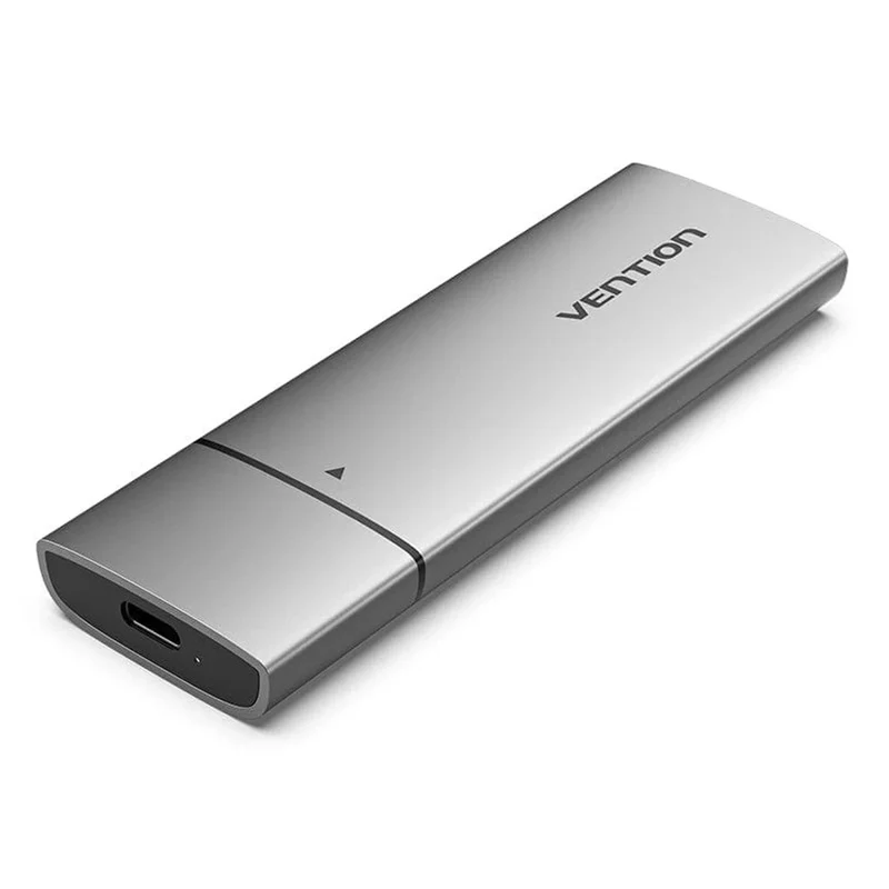 Vention M.2 NVMe SSD Enclosure - USB 3.1 Gen 2-C Gray Aluminum Alloy Type (KPGH0)