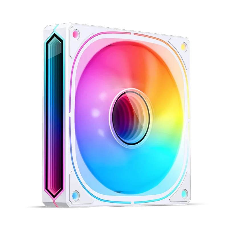 Jonsbo FR-505WR 120mm ARGB Infinity Mirror Series Reverse Fan (White)