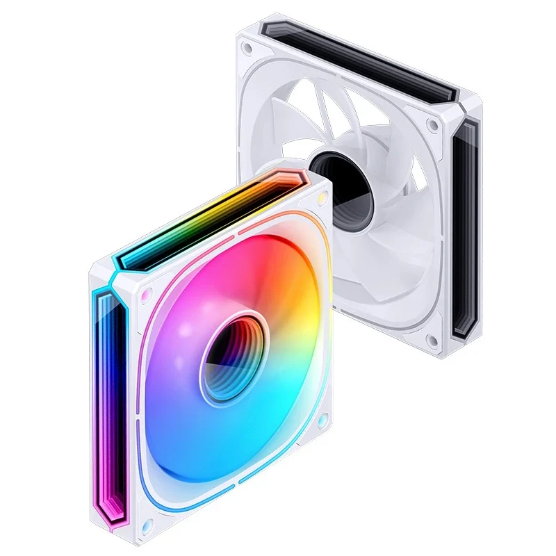 Jonsbo FR-505WR 120mm ARGB Infinity Mirror Series Reverse Fan (White)
