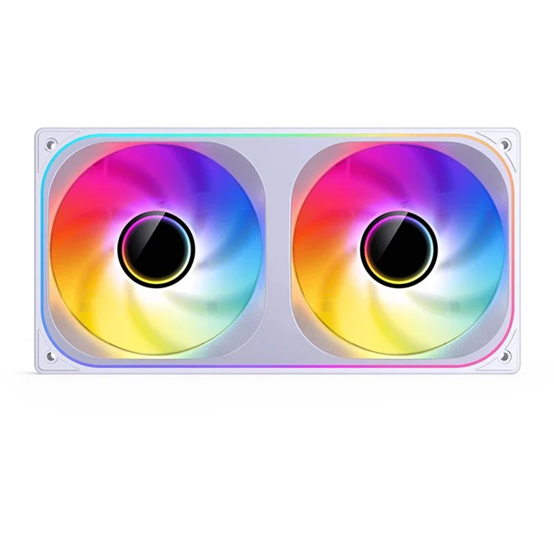 Jonsbo ZB-240WR 240mm ARGB Infinity Mirror Series Reverse Fan (White)