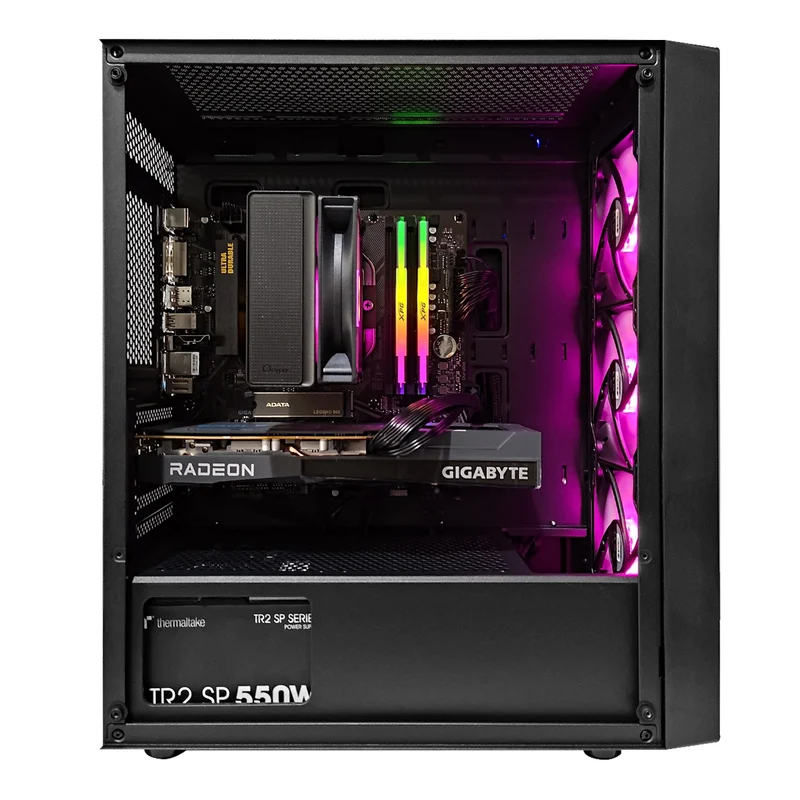 Alpha Gamma C50 Black Desktop Gaming PC | AMD Ryzen 5 5600G | 16GB RAM | 500GB SSD | RX 6600 | Windows 11 Pro