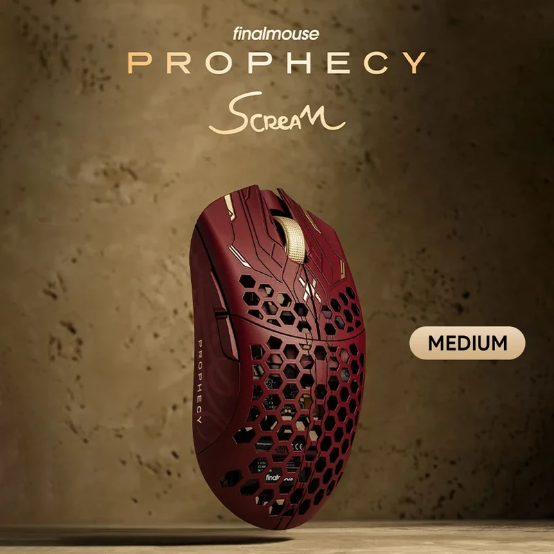 Finalmouse UltralightX Prophecy Wireless Gaming Mouse (Scream) (Small, Medium, Classic)