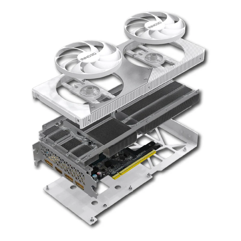 Inno3D Geforce RTX 5060 Ti TWIN X2 OC 16GB GDDR7 Graphics Card (White) (N506T2-16D7X-191073W)