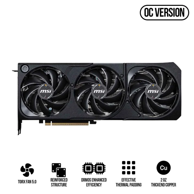 MSI Geforce RTX 5070 Ti Shadow 3X OC 16GB GDDR7 Graphics Card