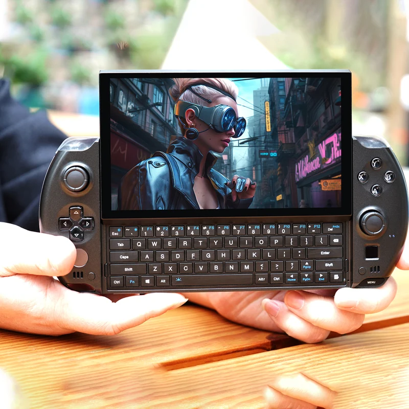 GPD Win 4 2025 AMD Ryzen AI 9 HX 370 6" (1920x1080) 32GB RAM LPDDR5X-7500MT/S 2TB SSD AMD Radeon 890M Graphics (RDNA3.5) Windows 11 Handheld Gaming PC Console (Black)