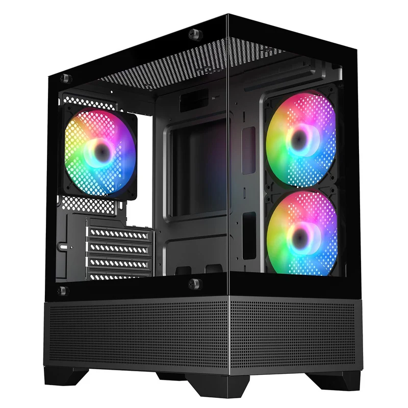 Trendsonic ERIS TG Front/Side Micro ATX Gaming Case