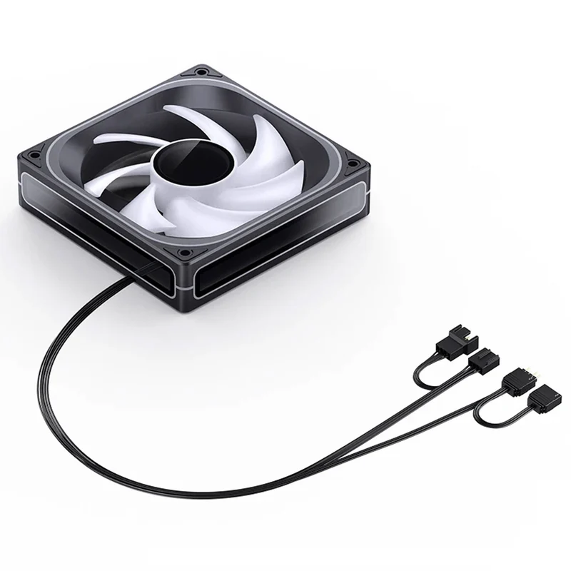 Jonsbo ZB-120BR 120mm ARGB Infinity Mirror Series Reverse Fan (Black)