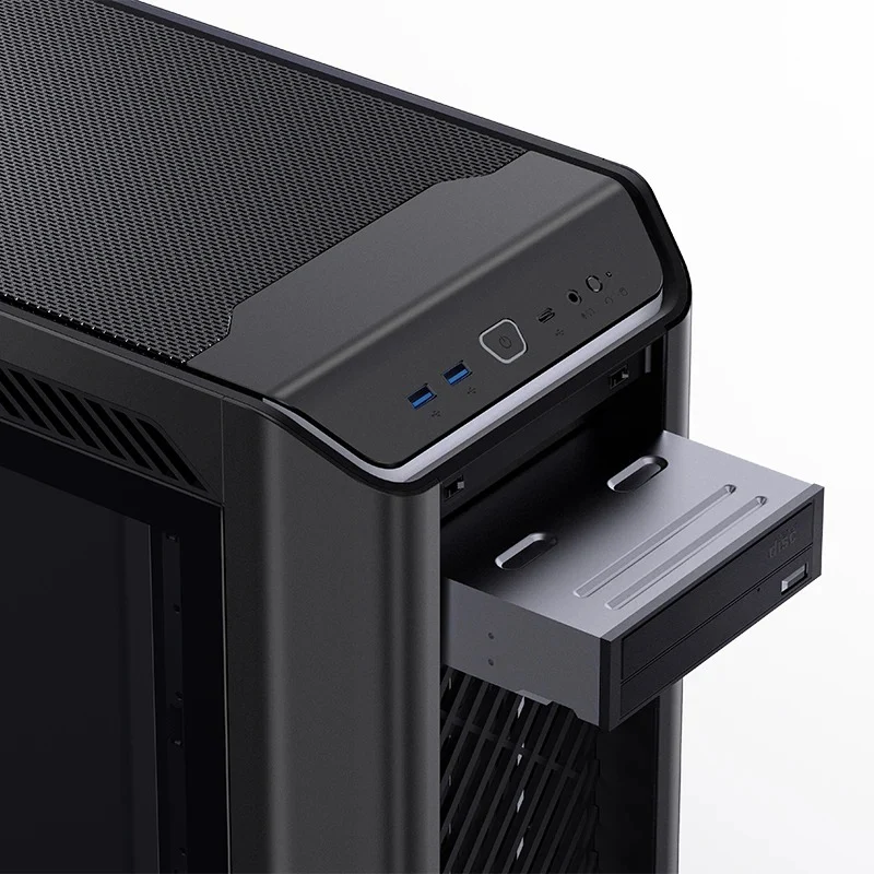 Jonsbo D500 E-ATX Computer Case (Black, Silver)