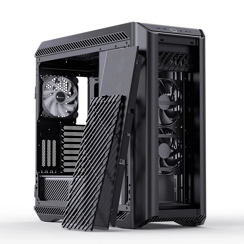 Jonsbo D500 E-ATX Computer Case (Black, Silver)
