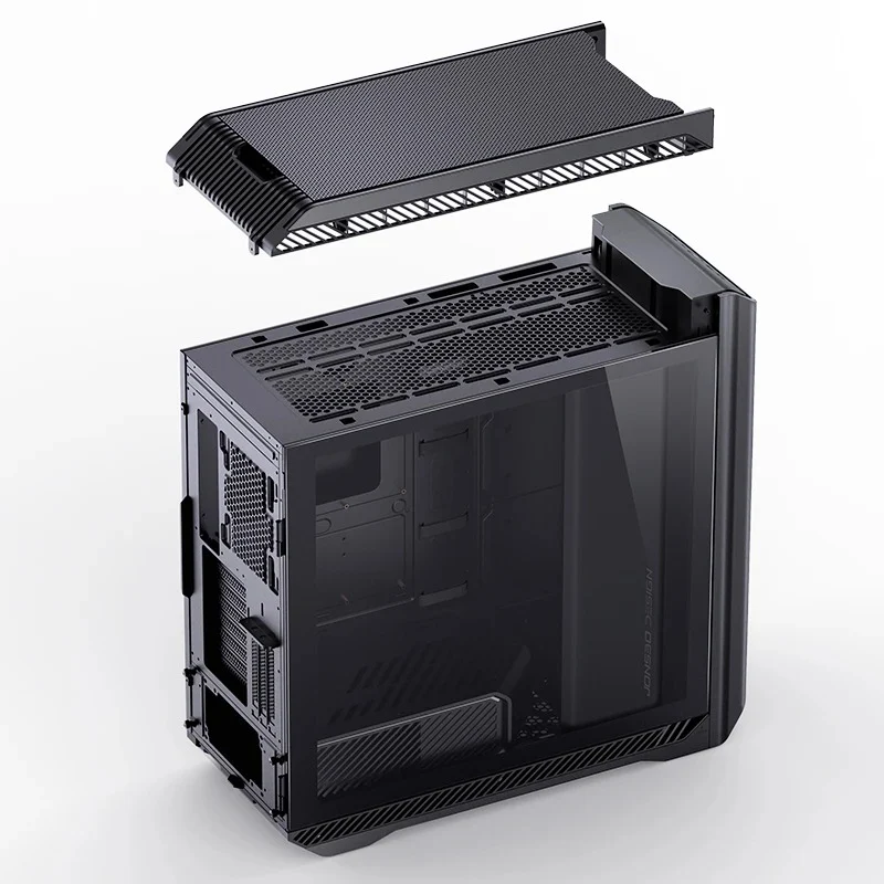Jonsbo D500 E-ATX Computer Case (Black, Silver)
