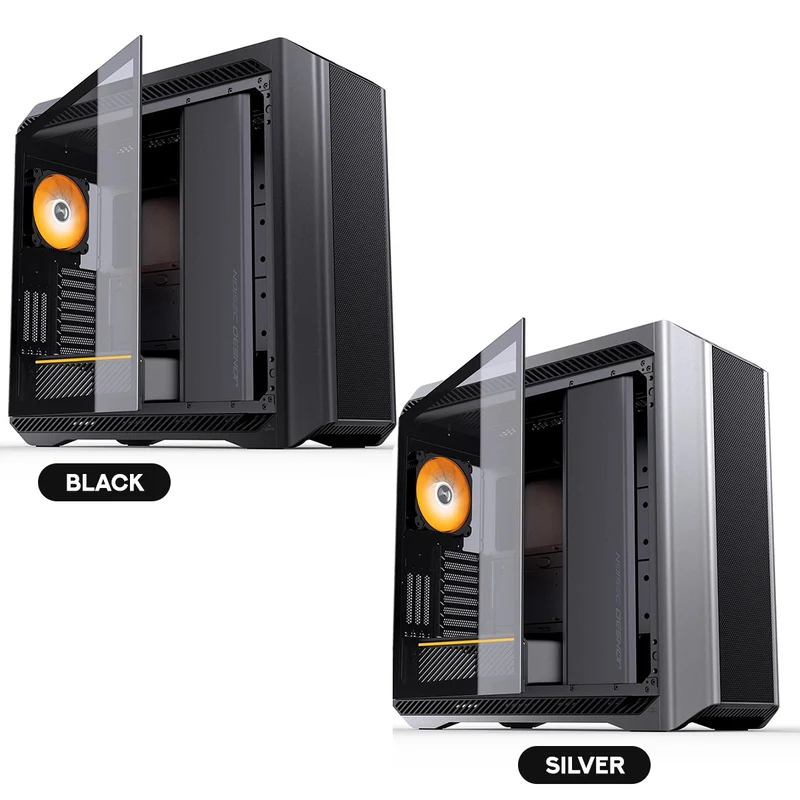 Jonsbo D500 E-ATX Computer Case (Black, Silver)