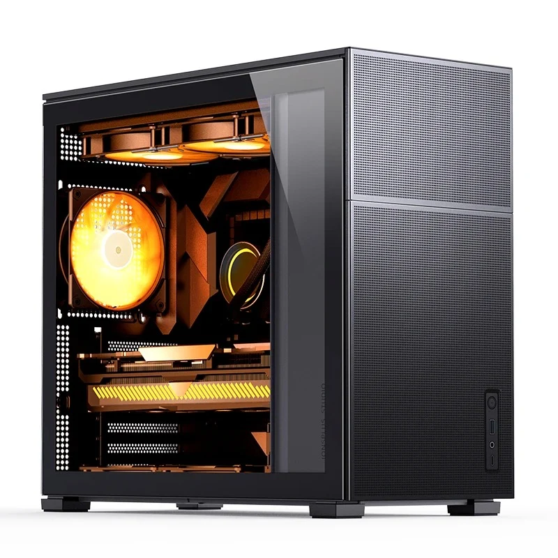Jonsbo D41 Mesh ATX Computer Case (Black, White)