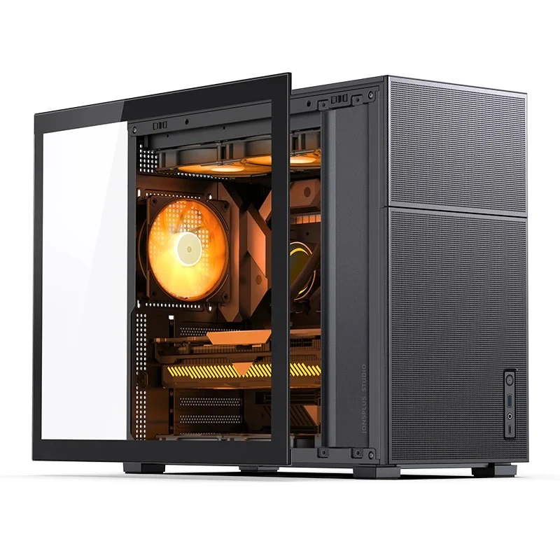 Jonsbo D41 Mesh ATX Computer Case (Black, White)