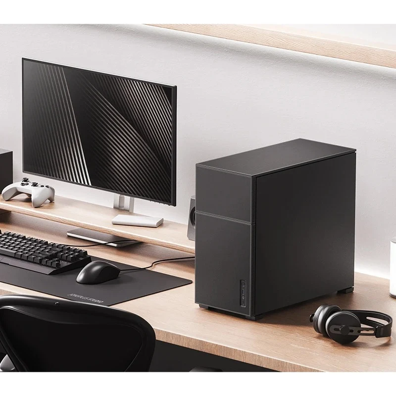 Jonsbo D41 Mesh ATX Computer Case (Black, White)