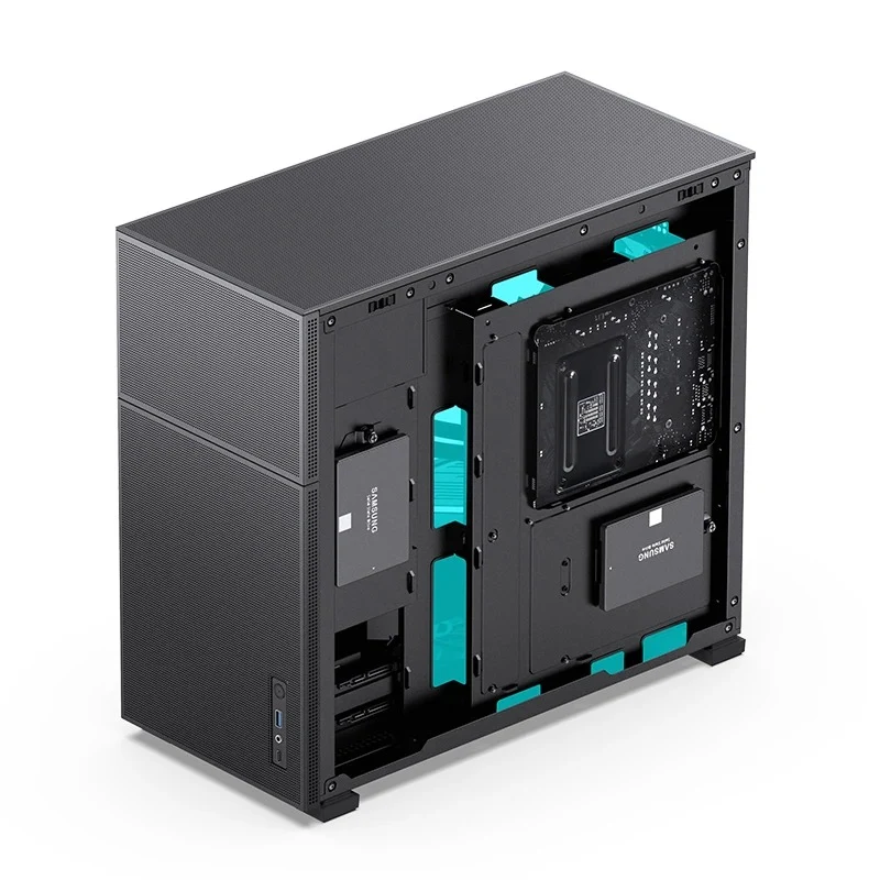 Jonsbo D41 Mesh ATX Computer Case (Black, White)