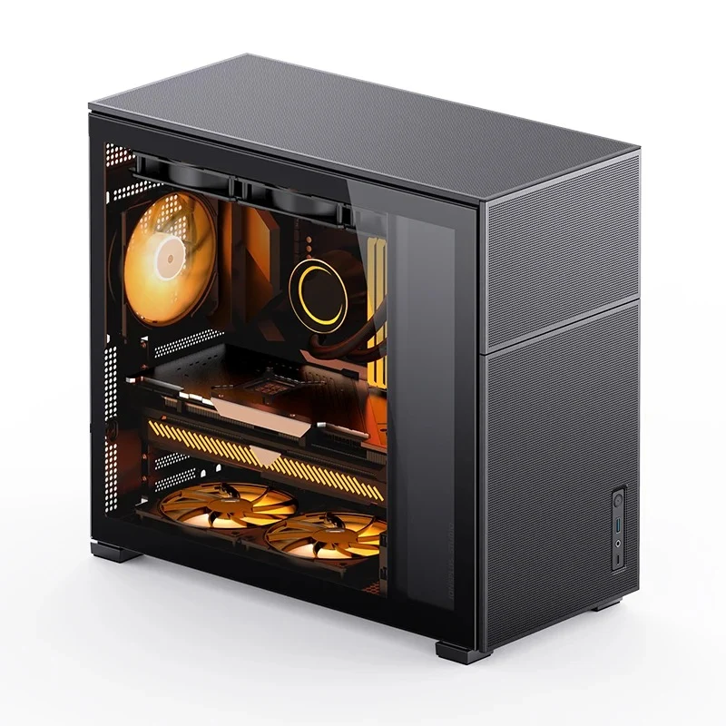 Jonsbo D41 Mesh ATX Computer Case (Black, White)