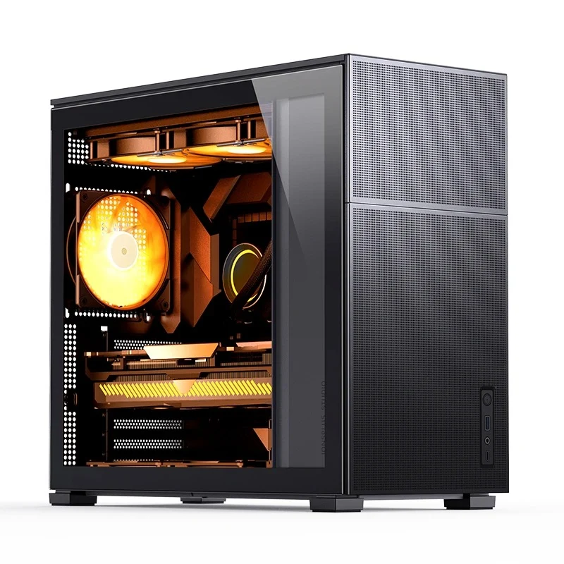 Jonsbo D41 Mesh ATX Computer Case (Black, White)