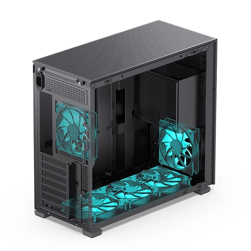 Jonsbo D41 Mesh ATX Computer Case (Black, White)