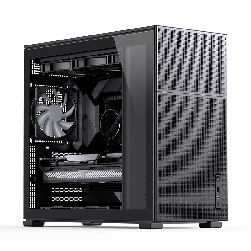 Jonsbo D41 Mesh ATX Computer Case (Black, White)