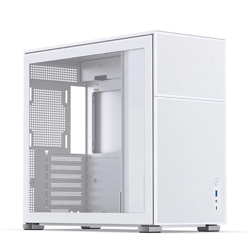 Jonsbo D41 Mesh ATX Computer Case (Black, White)