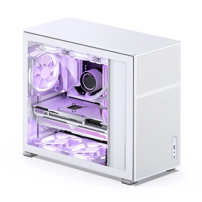 Jonsbo D41 Mesh ATX Computer Case (Black, White)