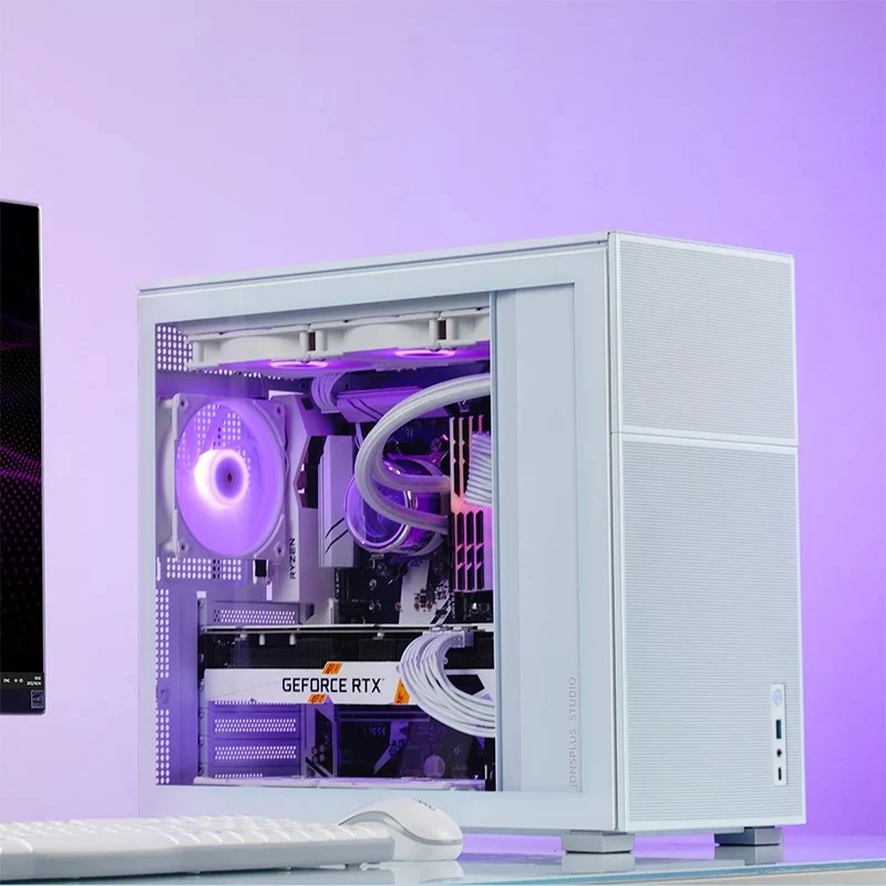 Jonsbo D41 Mesh ATX Computer Case (Black, White)
