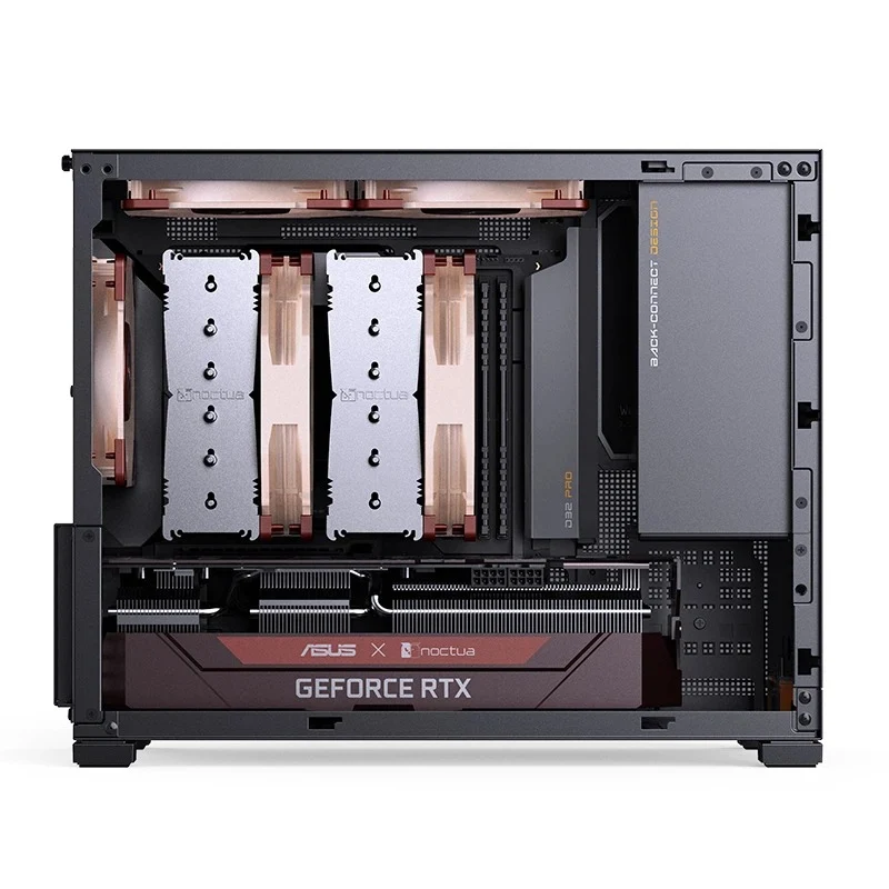 Jonsbo D32 Pro M-ATX Computer Case (Black, White)
