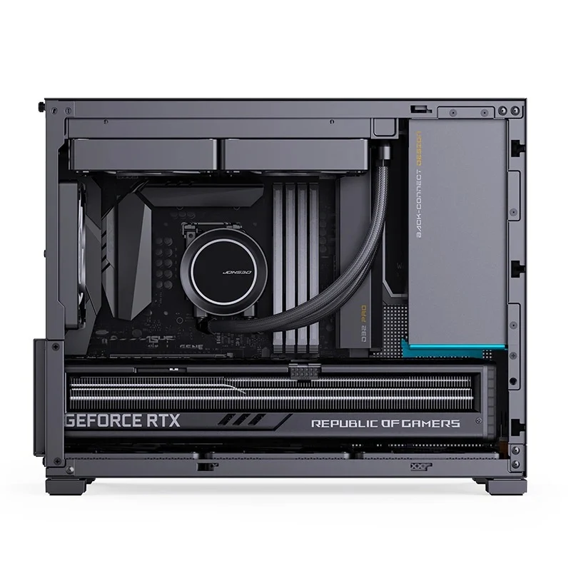 Jonsbo D32 Pro M-ATX Computer Case (Black, White)