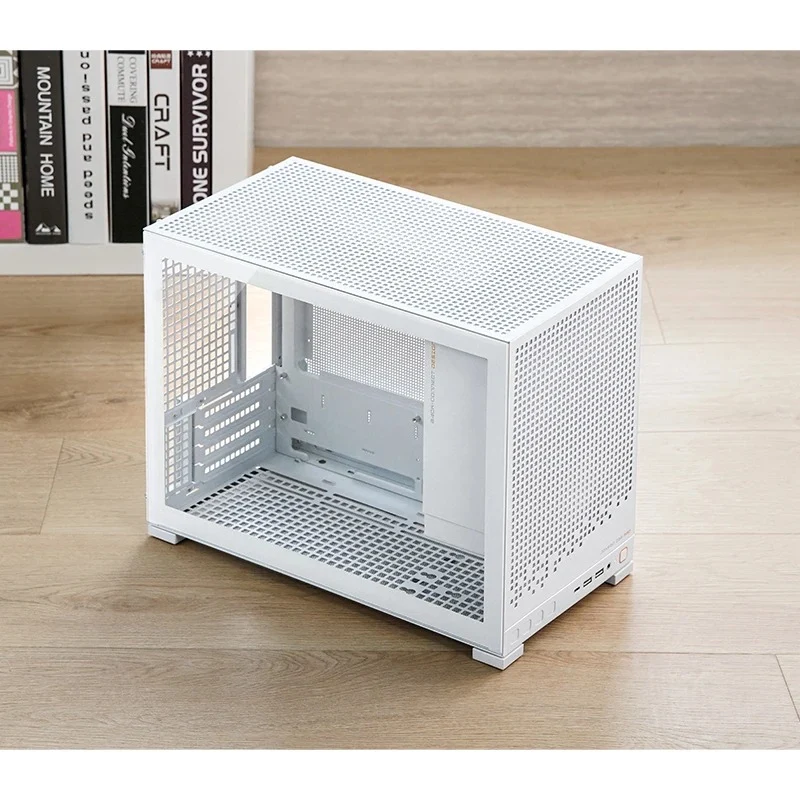 Jonsbo D32 Pro M-ATX Computer Case (Black, White)