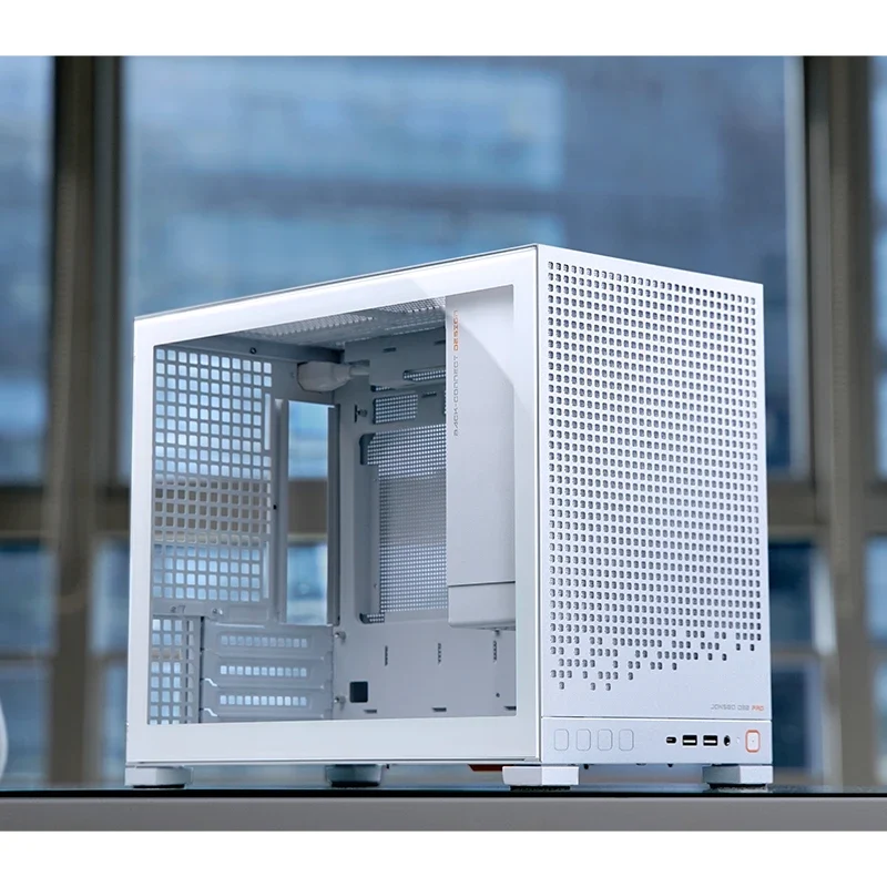 Jonsbo D32 Pro M-ATX Computer Case (Black, White)