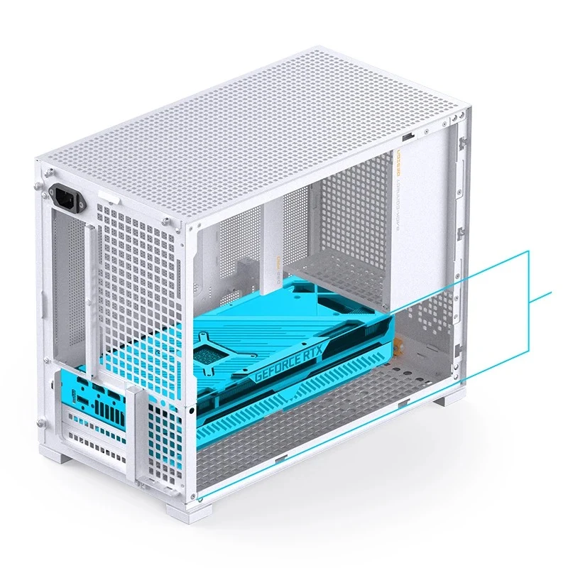 Jonsbo D32 Pro M-ATX Computer Case (Black, White)
