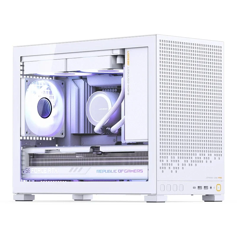 Jonsbo D32 Pro M-ATX Computer Case (Black, White)