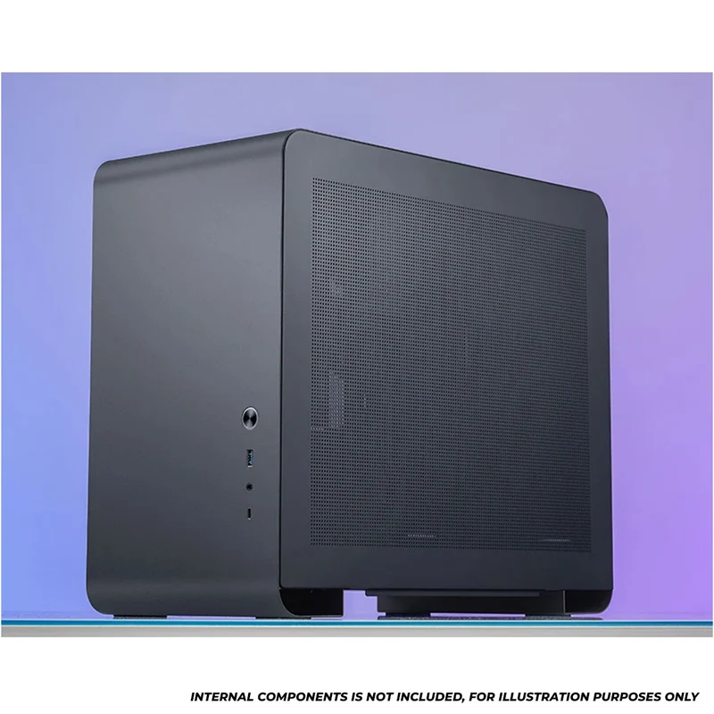 Jonsbo U4 Mini M-ATX Computer Case (Black, White)