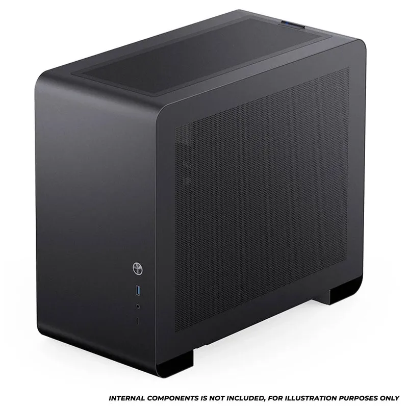Jonsbo U4 Mini M-ATX Computer Case (Black, White)