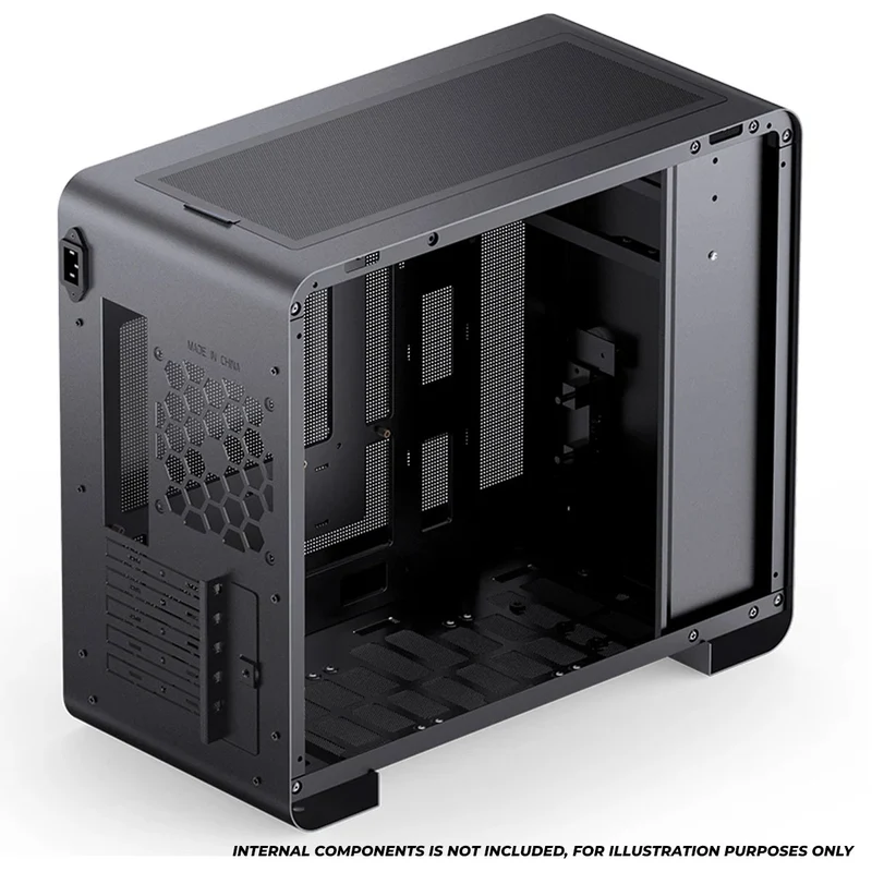 Jonsbo U4 Mini M-ATX Computer Case (Black, White)
