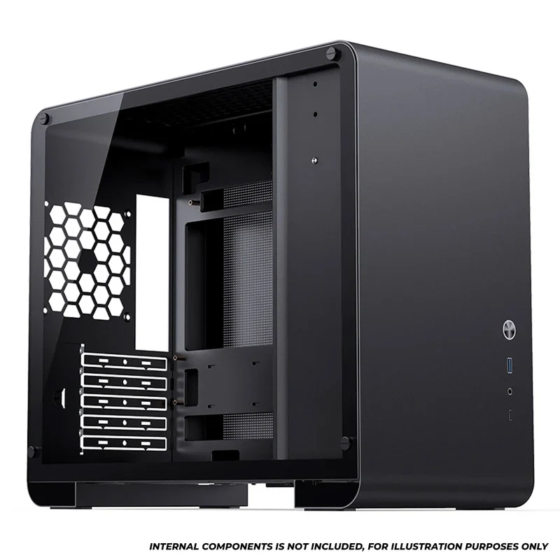 Jonsbo U4 Mini M-ATX Computer Case (Black, White)