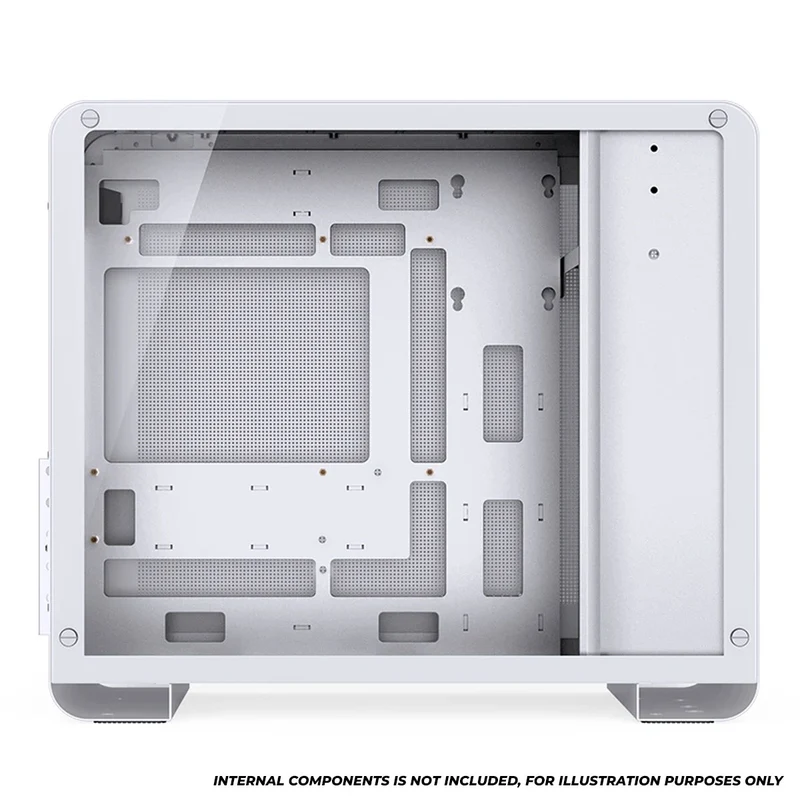 Jonsbo U4 Mini M-ATX Computer Case (Black, White)