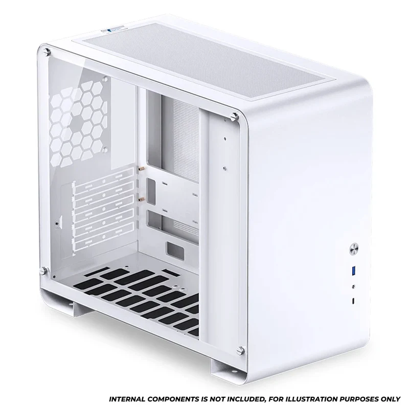Jonsbo U4 Mini M-ATX Computer Case (Black, White)