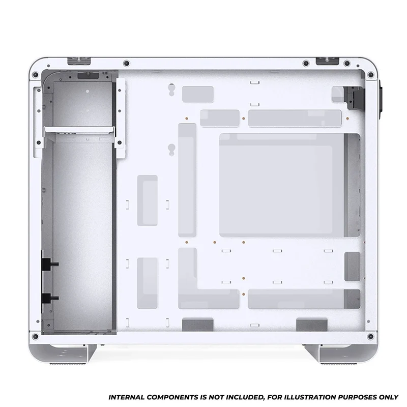 Jonsbo U4 Mini M-ATX Computer Case (Black, White)