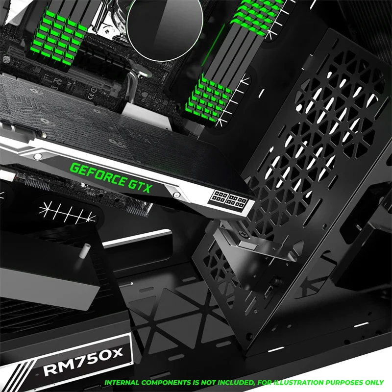 Jonsbo TR03-G Glass Panel ATX Equilateral Triangle Computer Case (Silver)