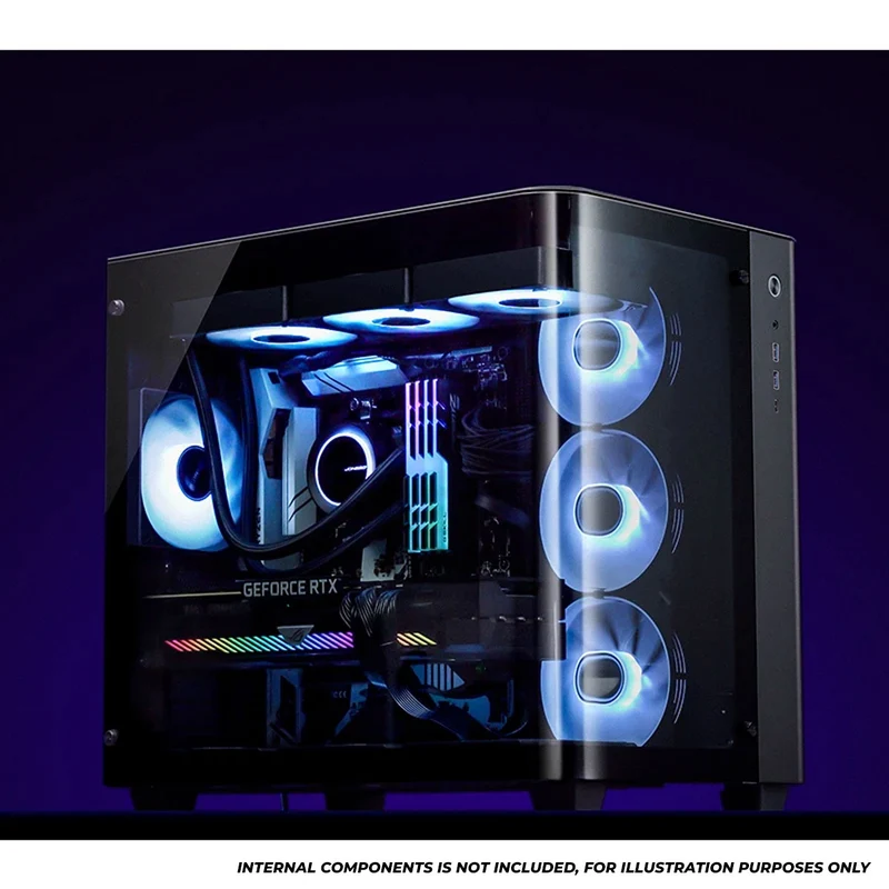 Jonsbo TK-3 ATX Separated Cabinet Computer Case (Black, White)