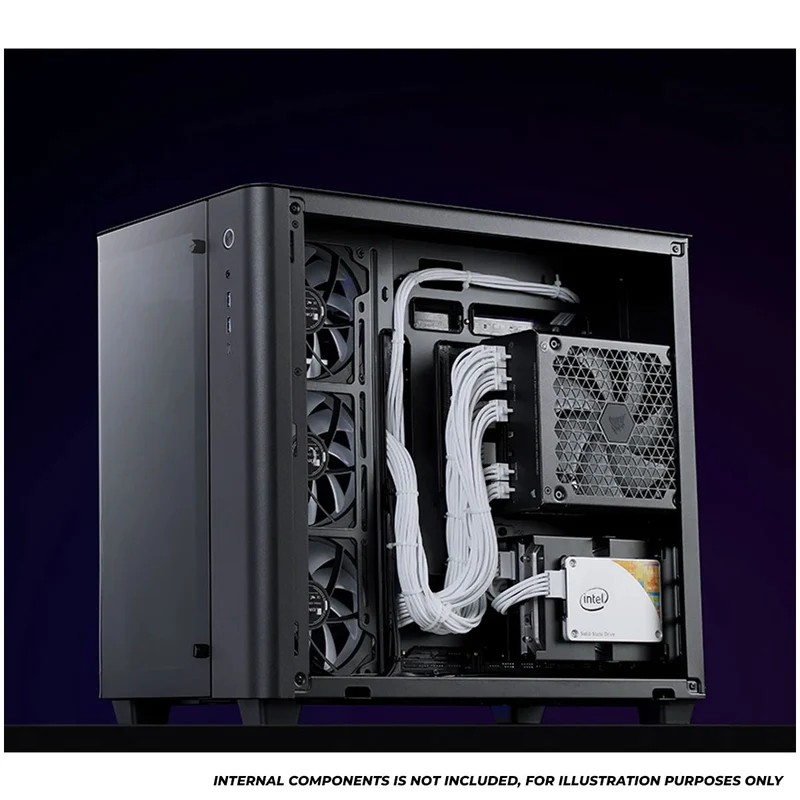 Jonsbo TK-3 ATX Separated Cabinet Computer Case (Black, White)