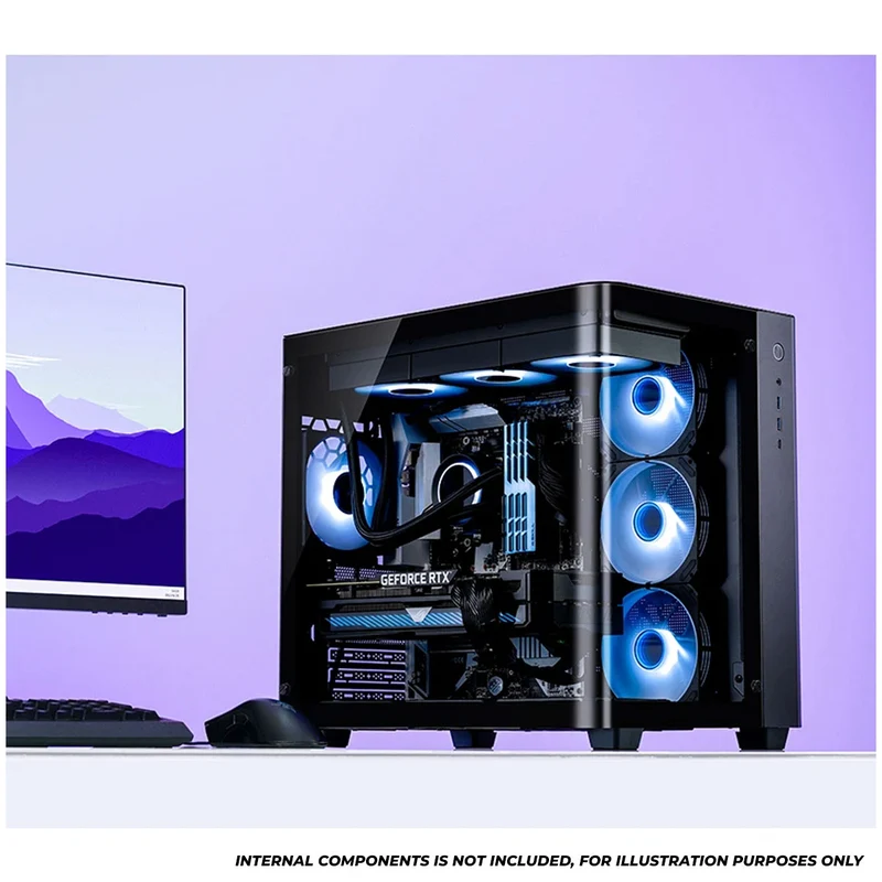 Jonsbo TK-3 ATX Separated Cabinet Computer Case (Black, White)