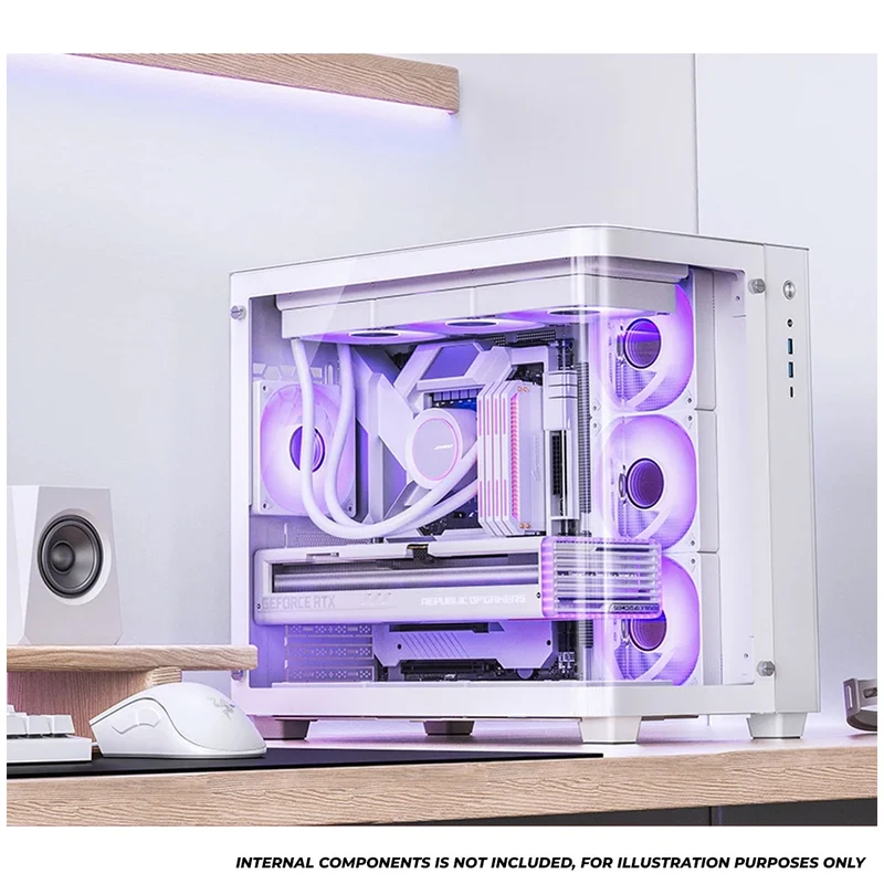 Jonsbo TK-3 ATX Separated Cabinet Computer Case (Black, White)