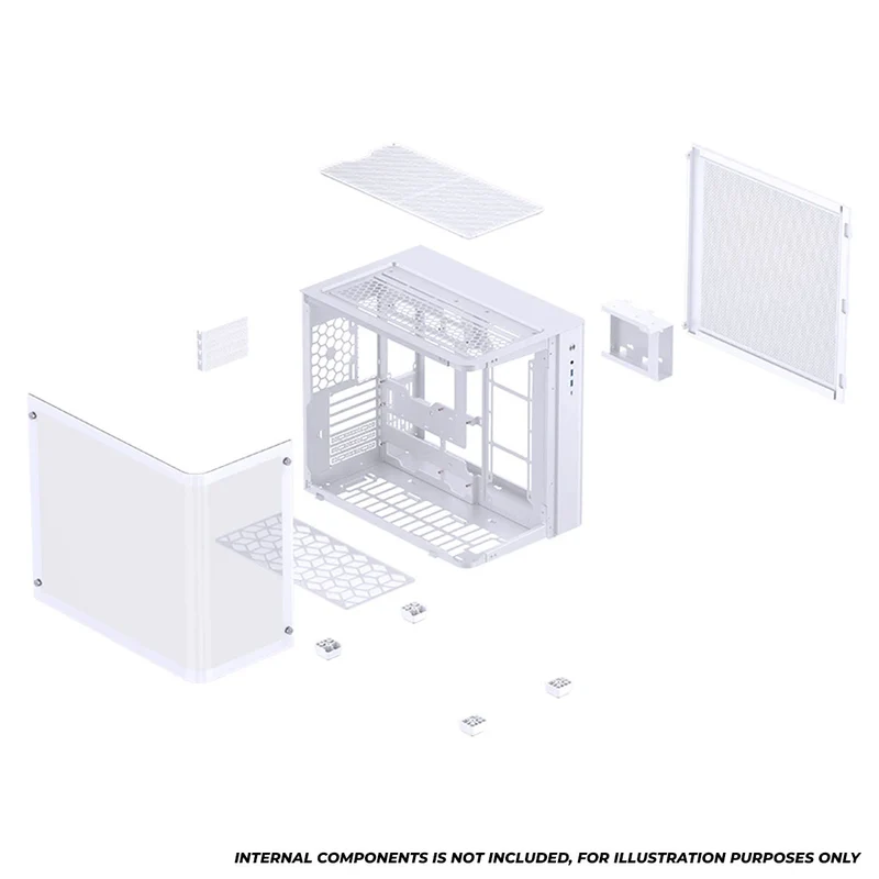 Jonsbo TK-3 ATX Separated Cabinet Computer Case (Black, White)